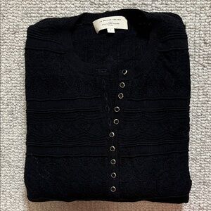 Sézane Black Knit Cardigan Sz S